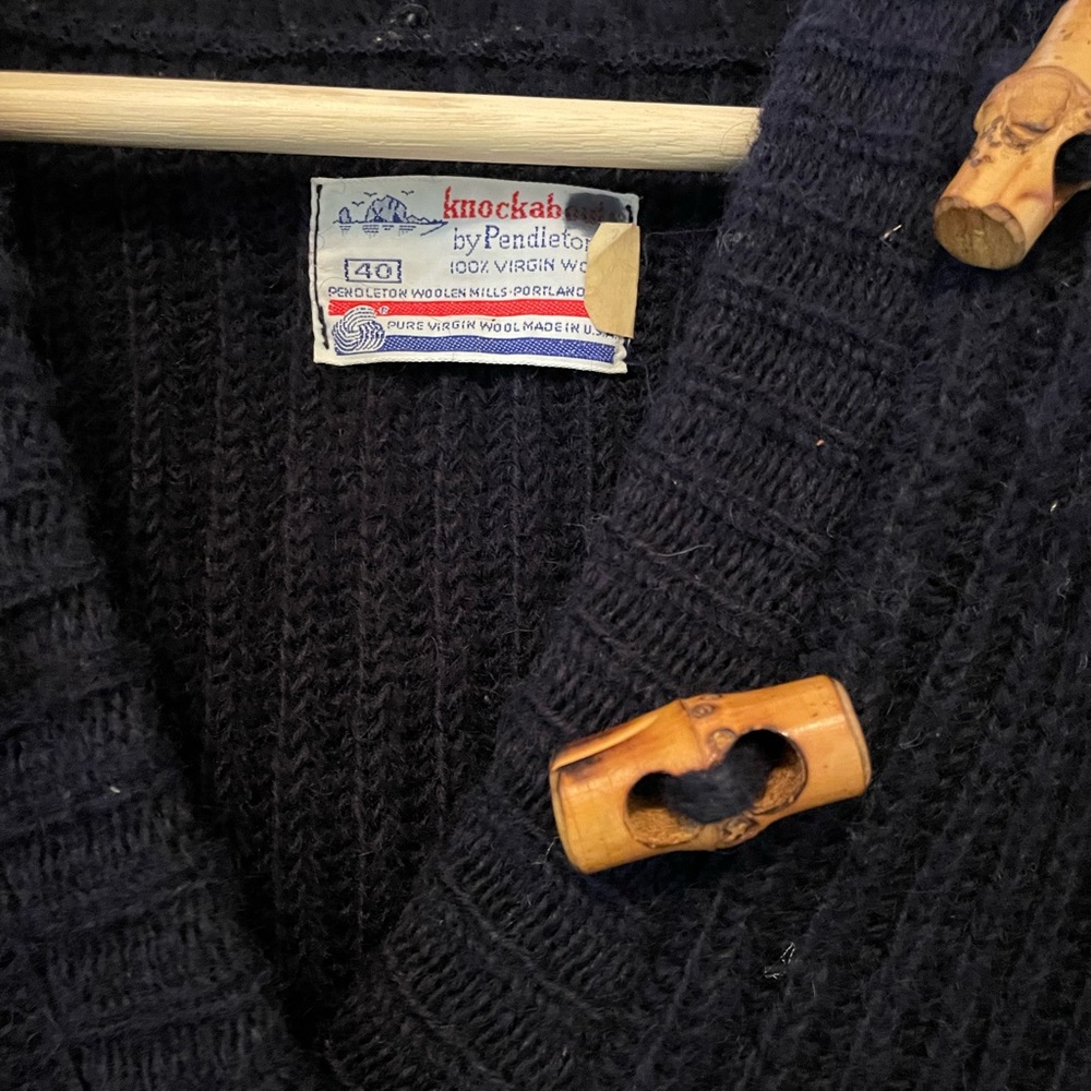 Vintage Pendleton Wool Hooded Pullover Sweater - image 4